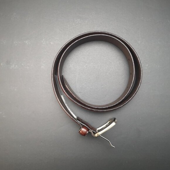 Florsheim Made in Italy Men's Size 30 Brown Full Grain Italian Leather Belt - Picture 5 of 9